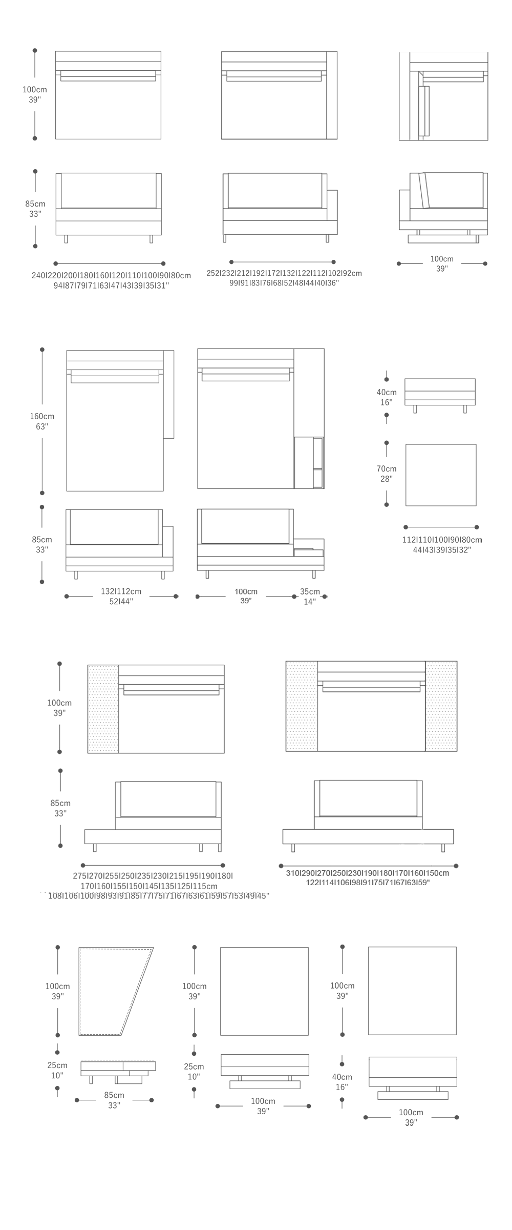 Image of the complete dimensions of the product